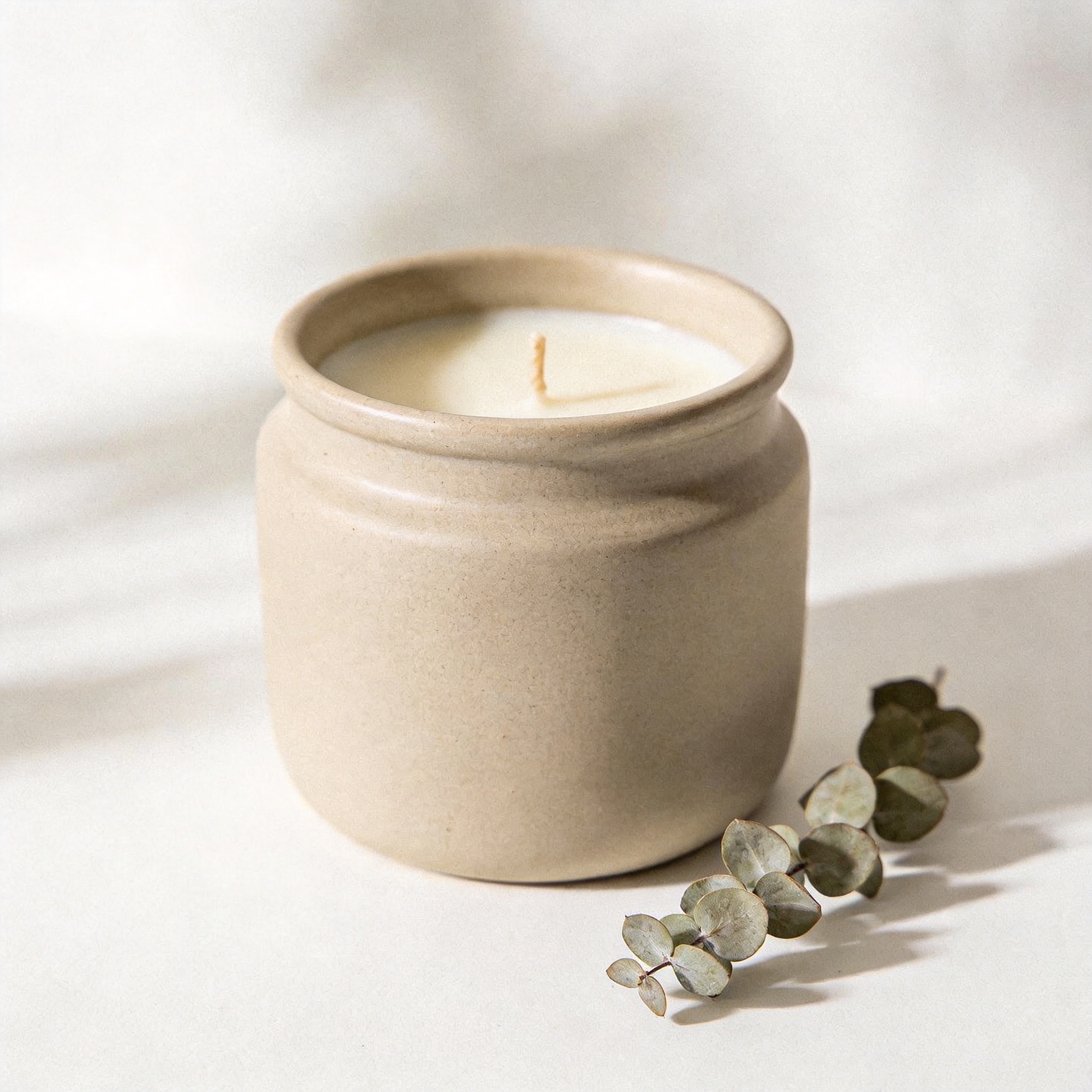 Minimalist Ceramic Candle